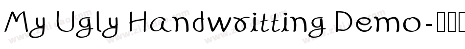 My Ugly Handwritting Demo字体转换